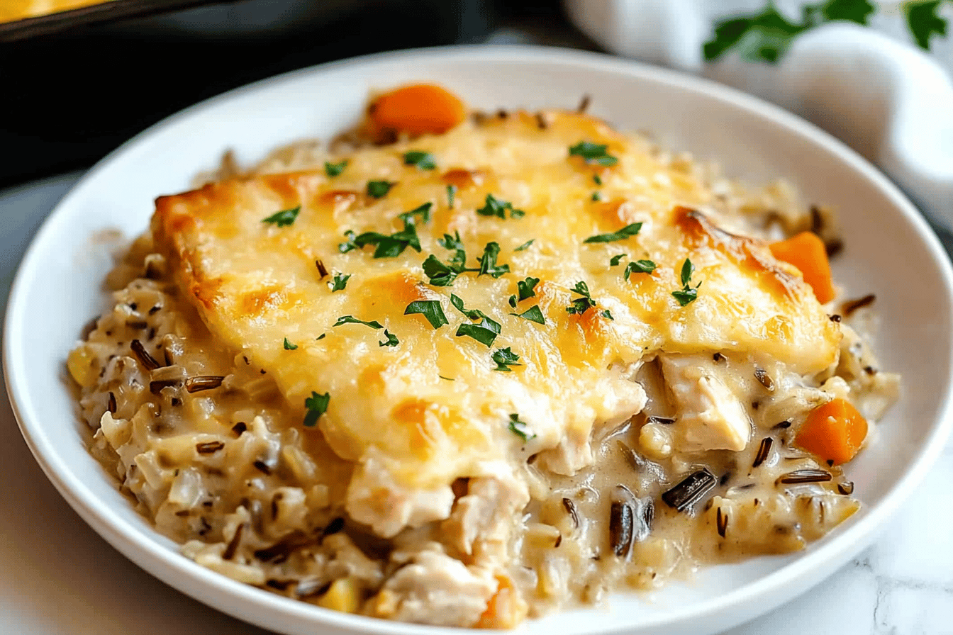 Creamy Chicken and Wild Rice Casserole Recipe