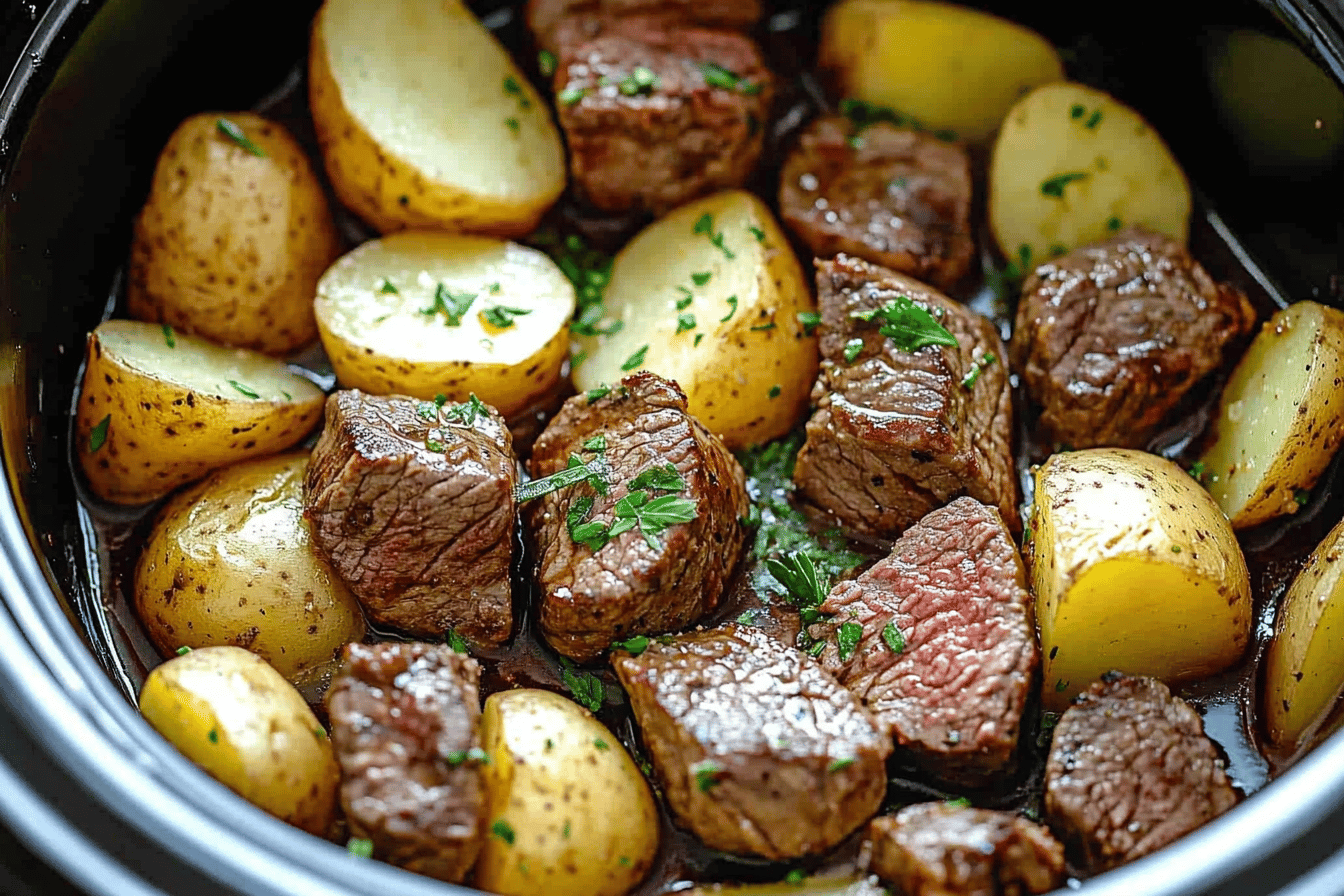 Easy Crockpot Steak and Potatoes Recipe