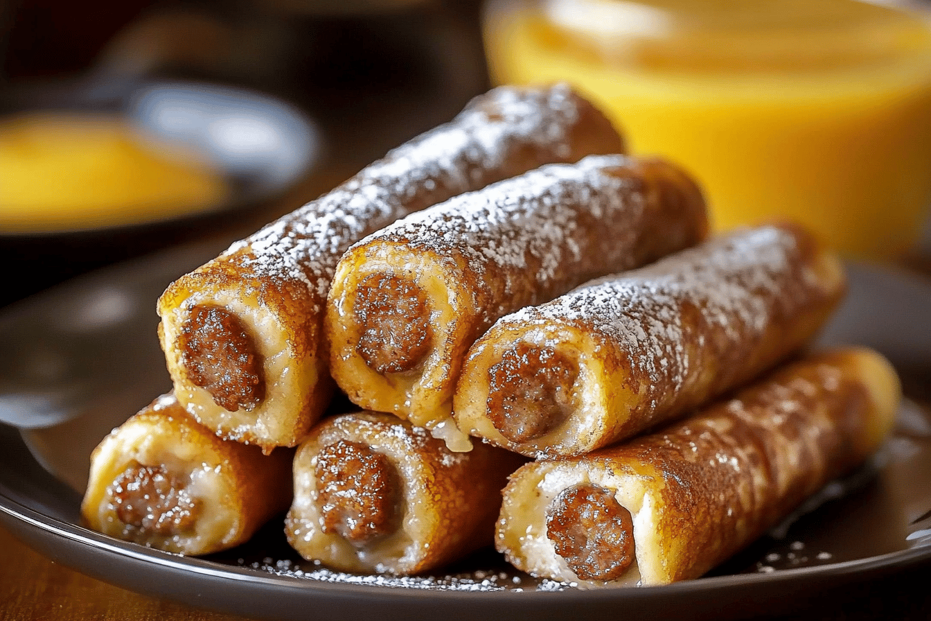 Sausage French Toast Roll-Ups Recipe