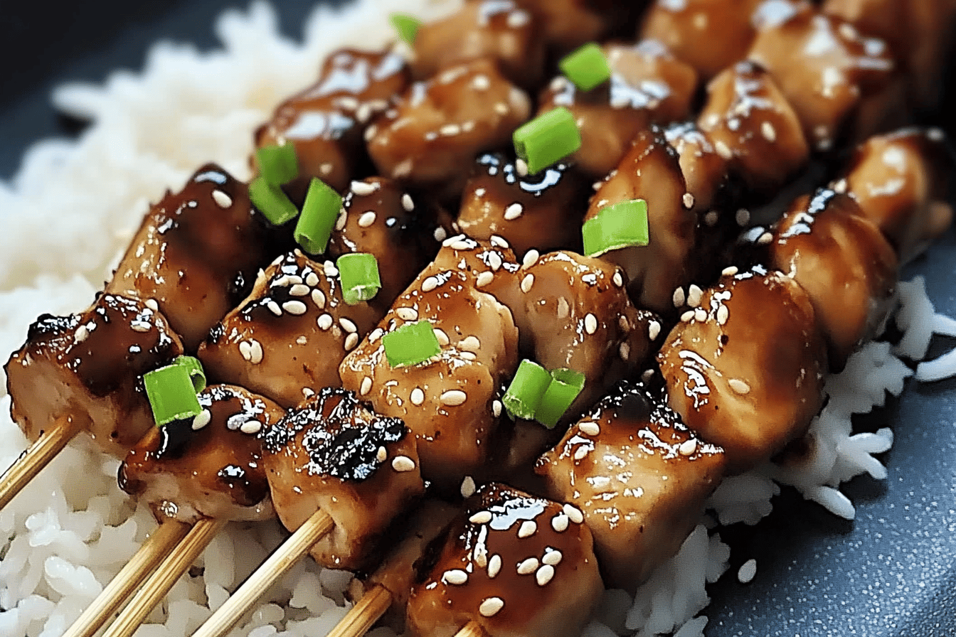 Teriyaki Chicken Skewers Recipe for Grilling