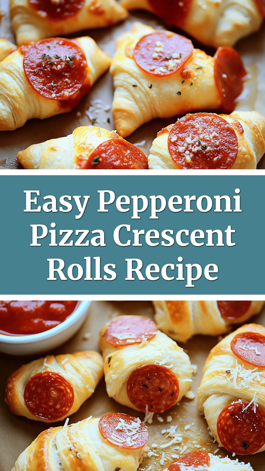 Easy Pepperoni Pizza Crescent Rolls Recipe