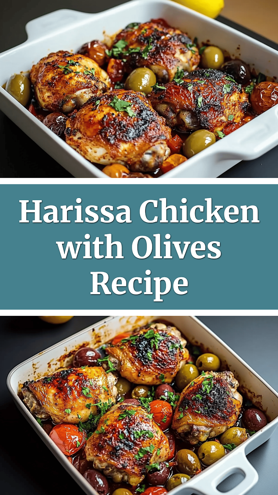 Harissa Chicken with Olives Recipe