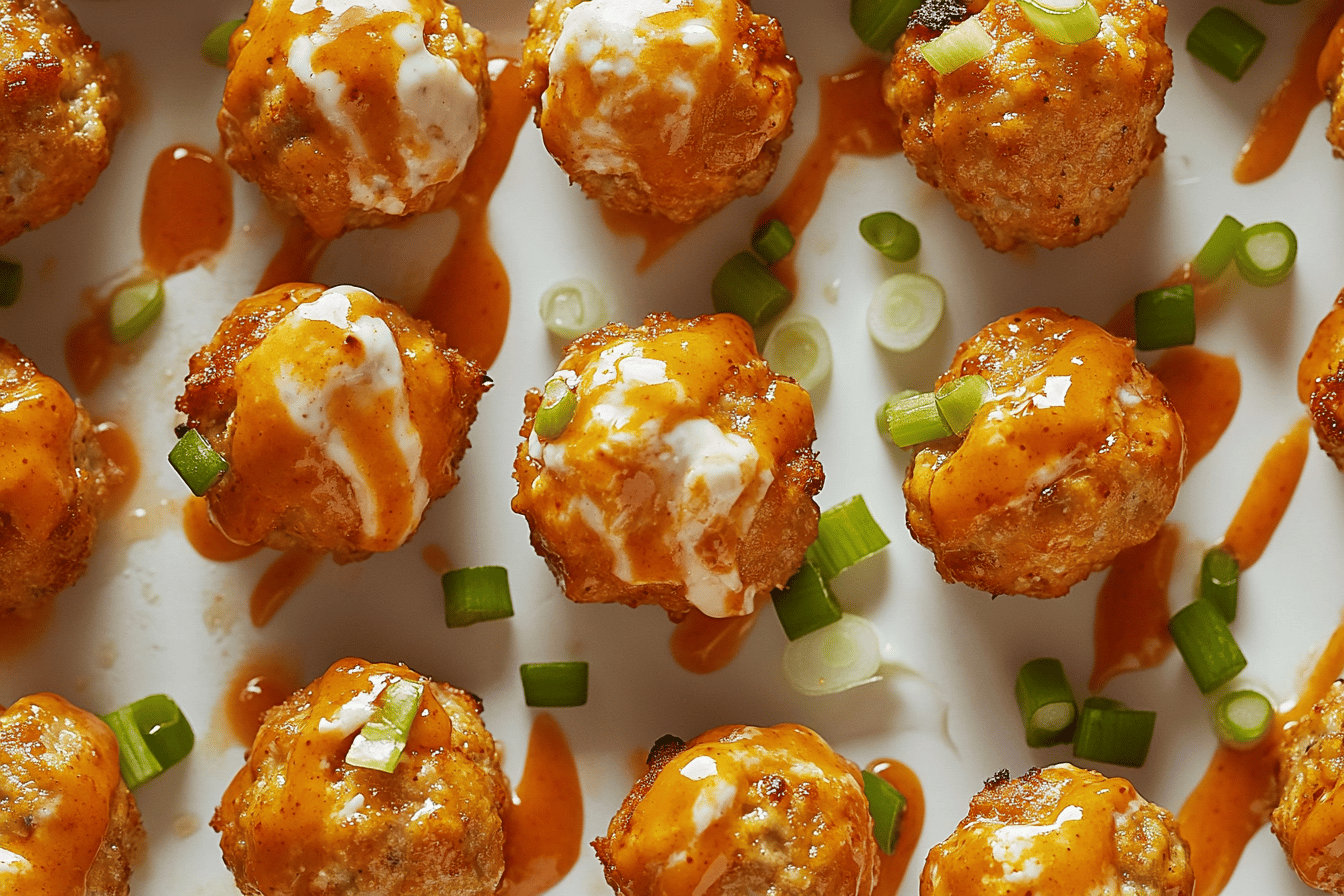 Buffalo Chicken Meatballs Recipe Delight