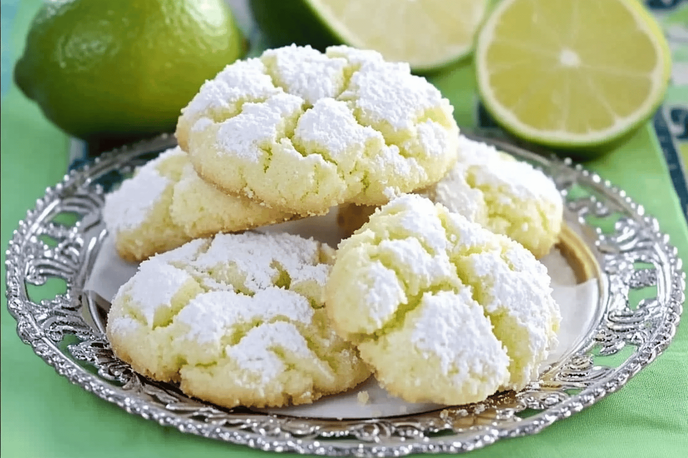 Coconut Key Lime Crinkle Cookies Recipe