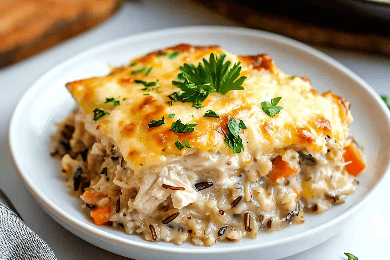 Creamy Chicken and Wild Rice Casserole Recipe