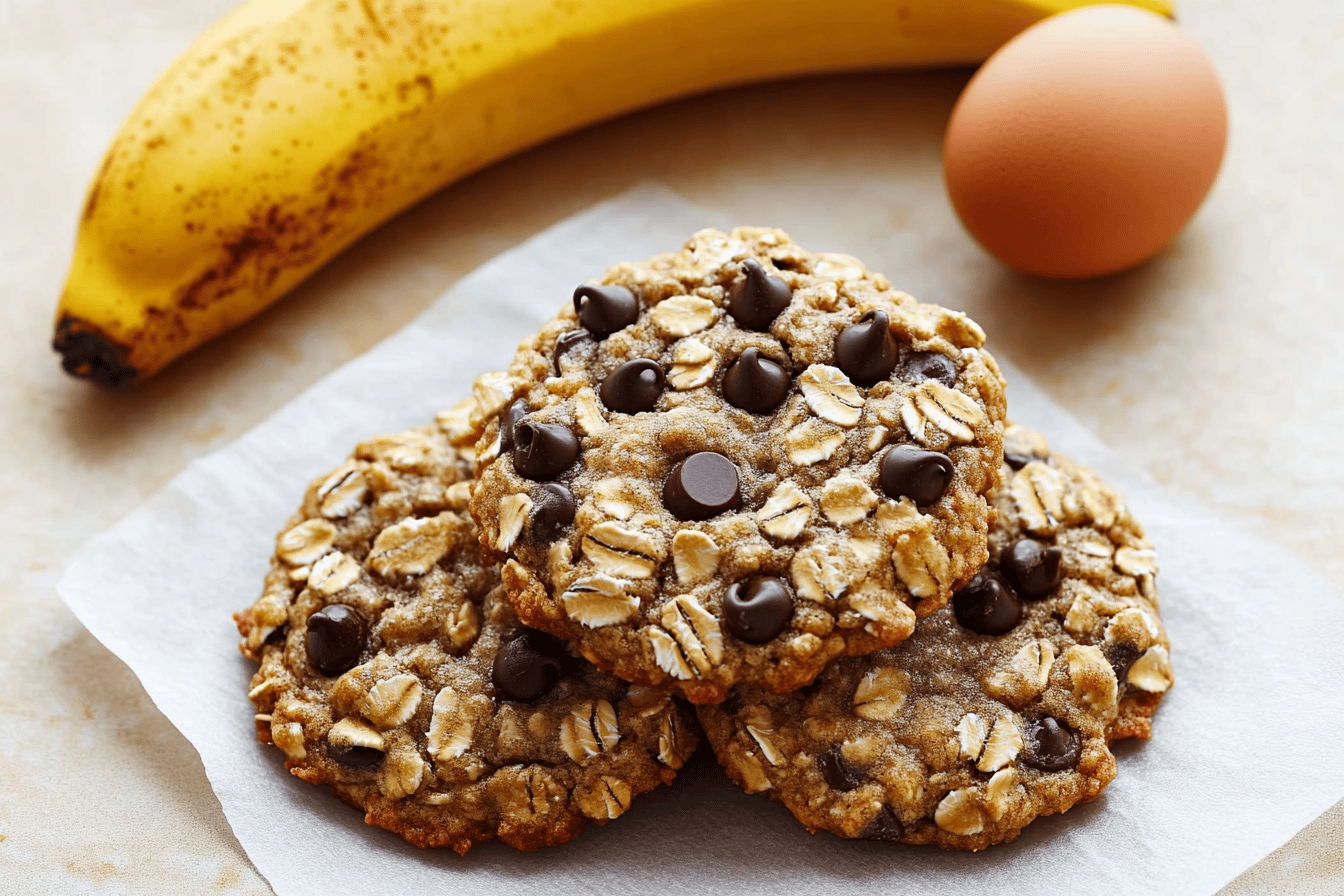 Healthy Banana Oatmeal Cookies Recipe