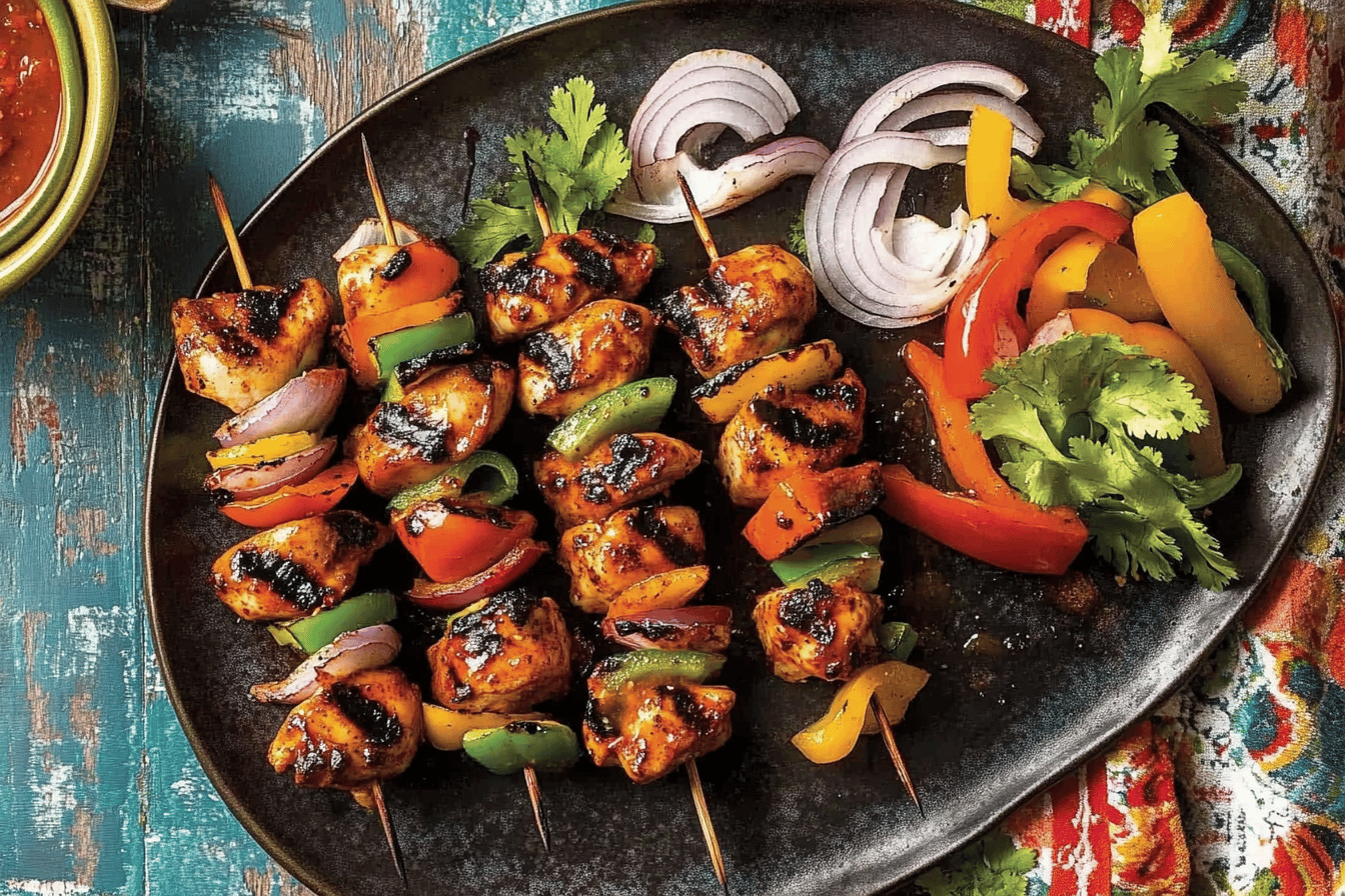 Mexican Barbecue Chicken Skewers Recipe