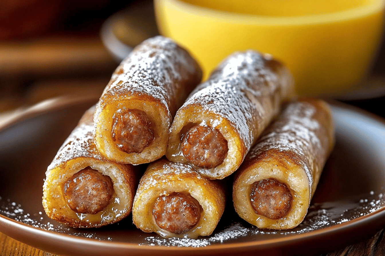 Sausage French Toast Roll-Ups Recipe