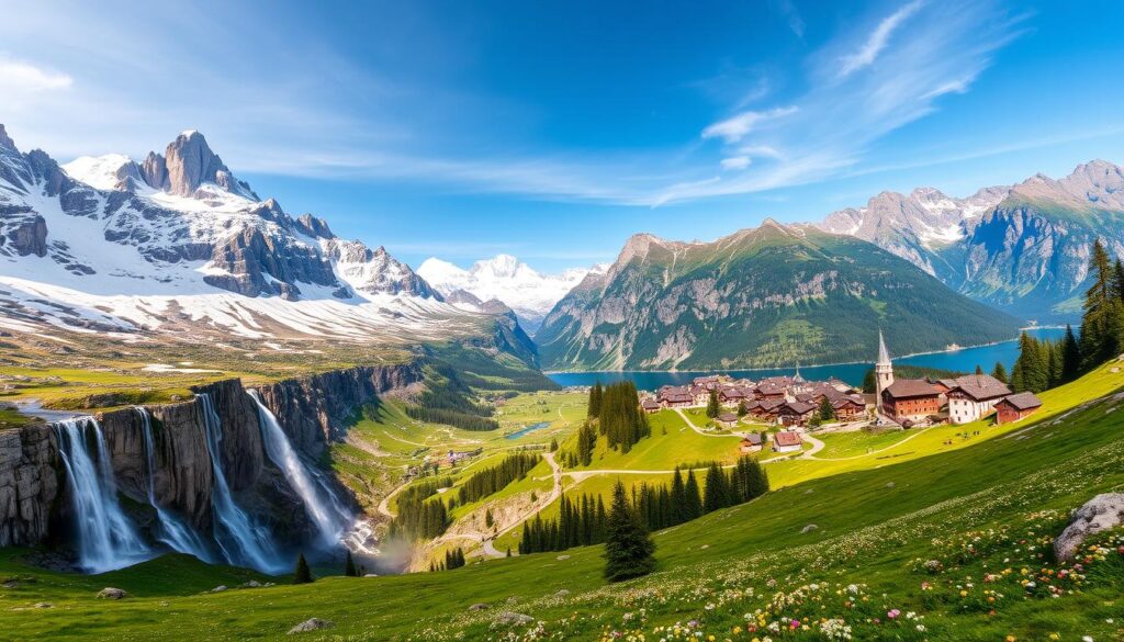 Swiss Alps travel destinations in Europe