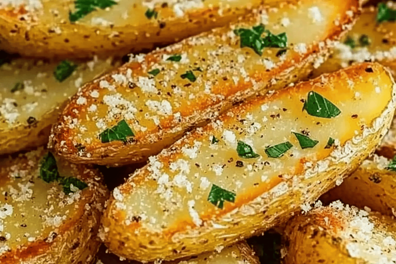 Baked Garlic Parmesan Potato Wedges