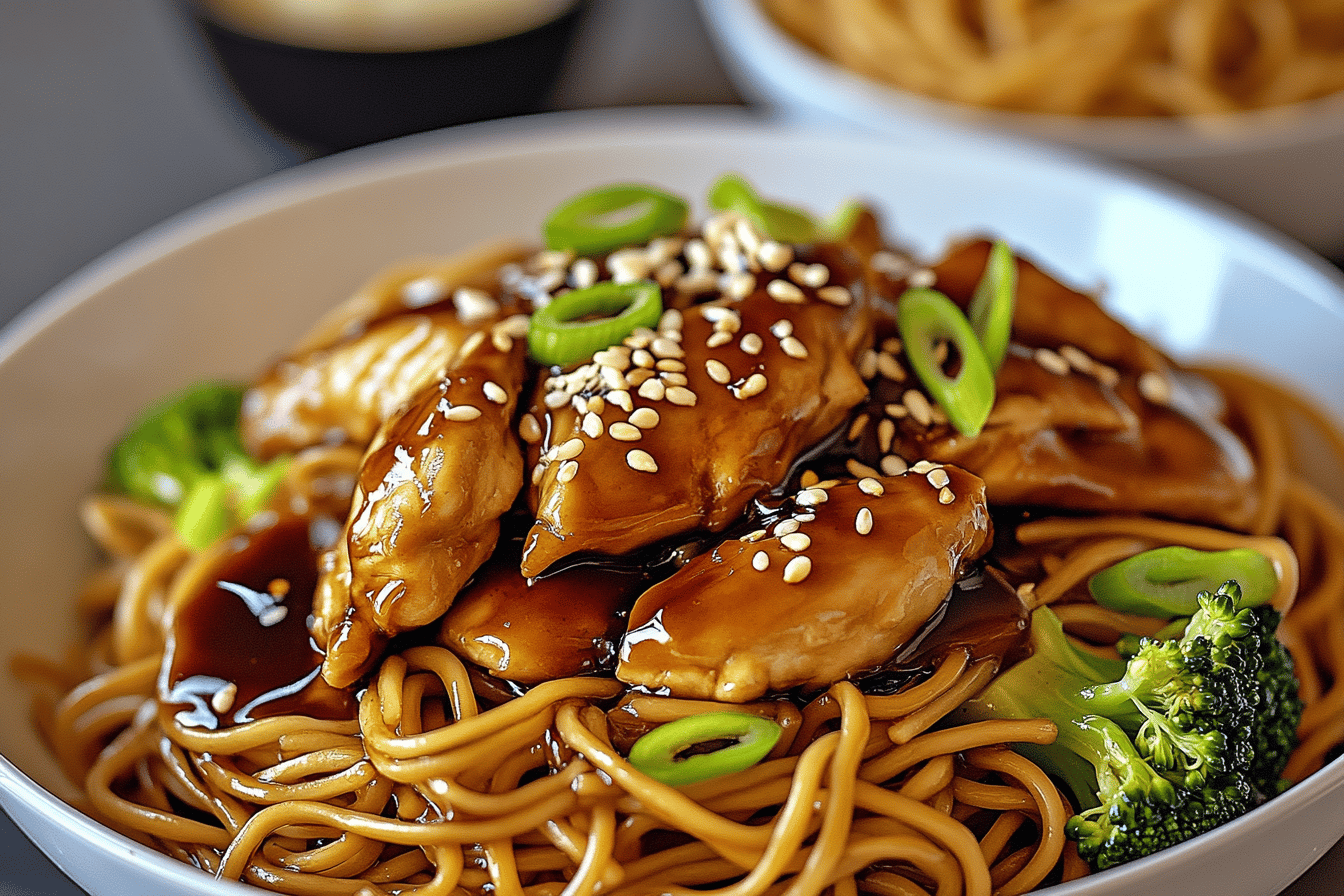 Chicken Teriyaki Noodles Recipe Delight