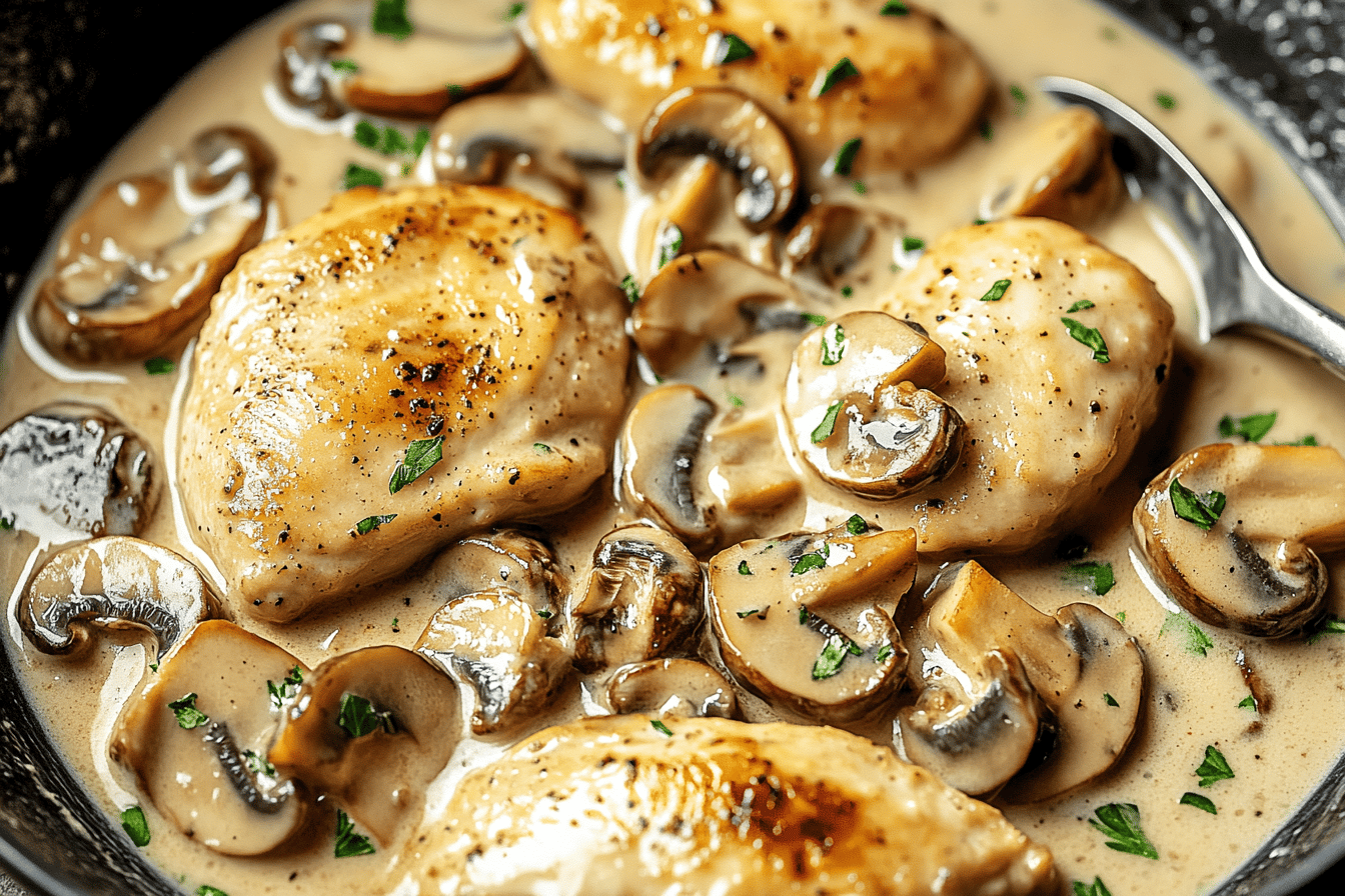 Creamy Mushroom Chicken Recipe Delight