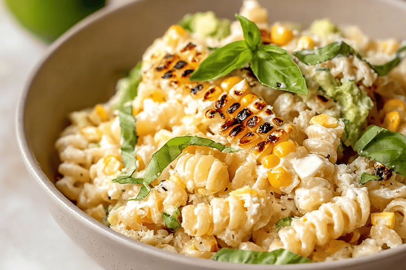 Creamy Street Corn Pasta Salad