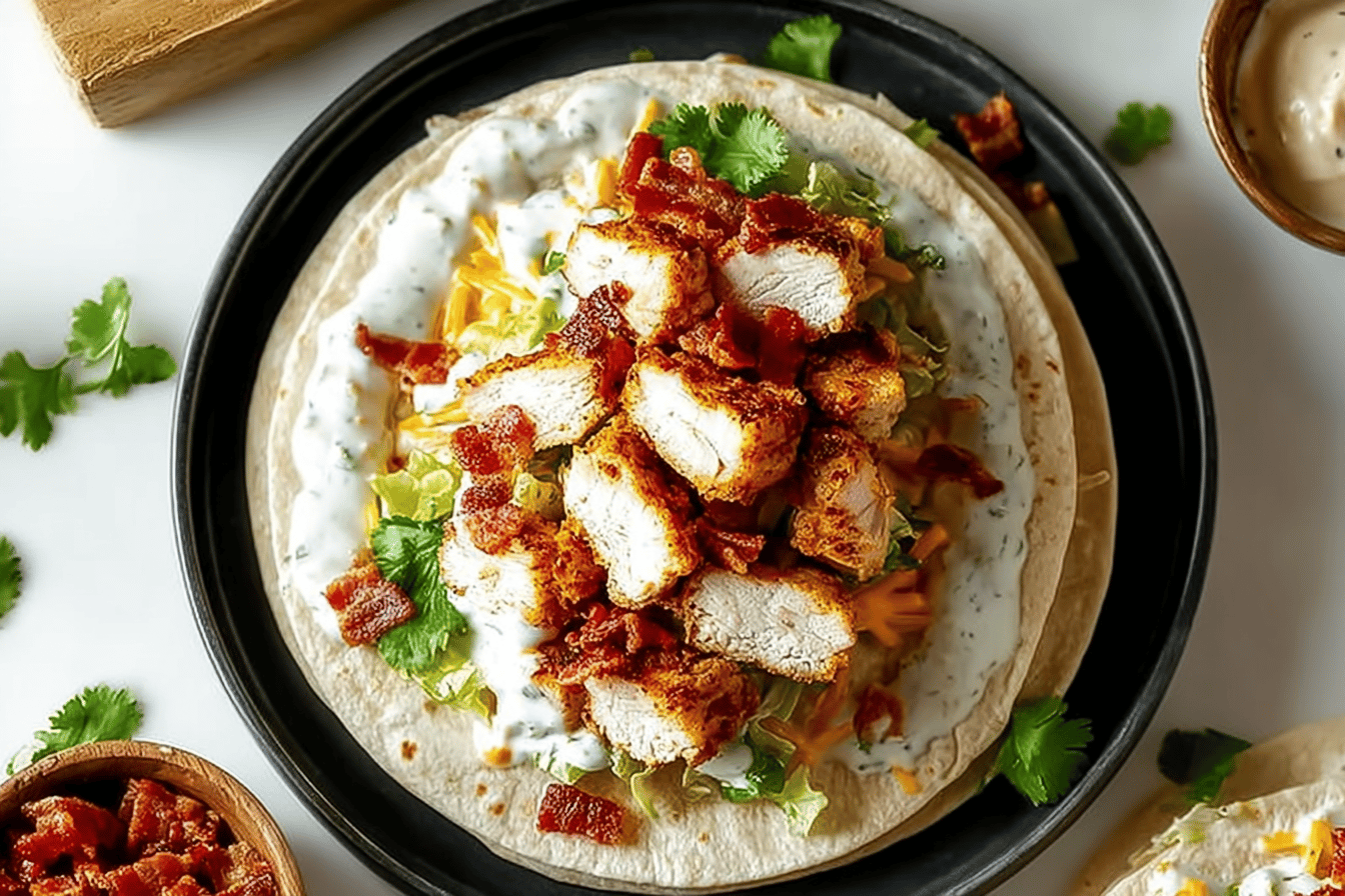 Crispy Chicken Bacon Ranch Wrap