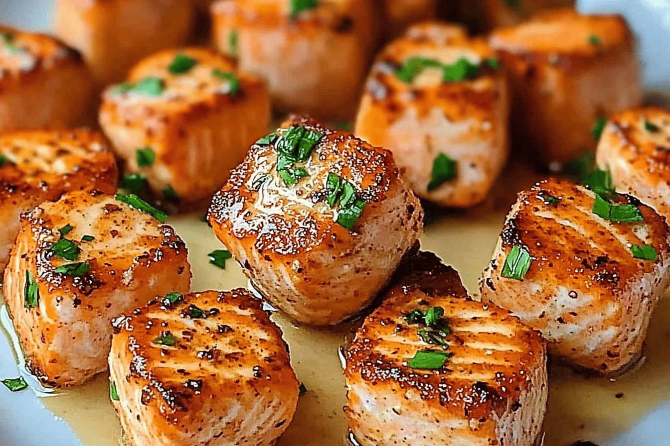 Crispy Spicy Salmon Bites