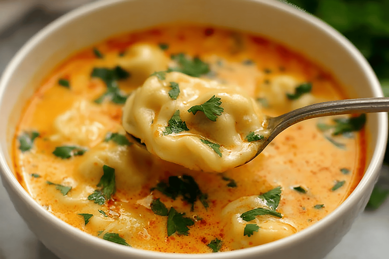 Delicious Curry Dumpling Soup