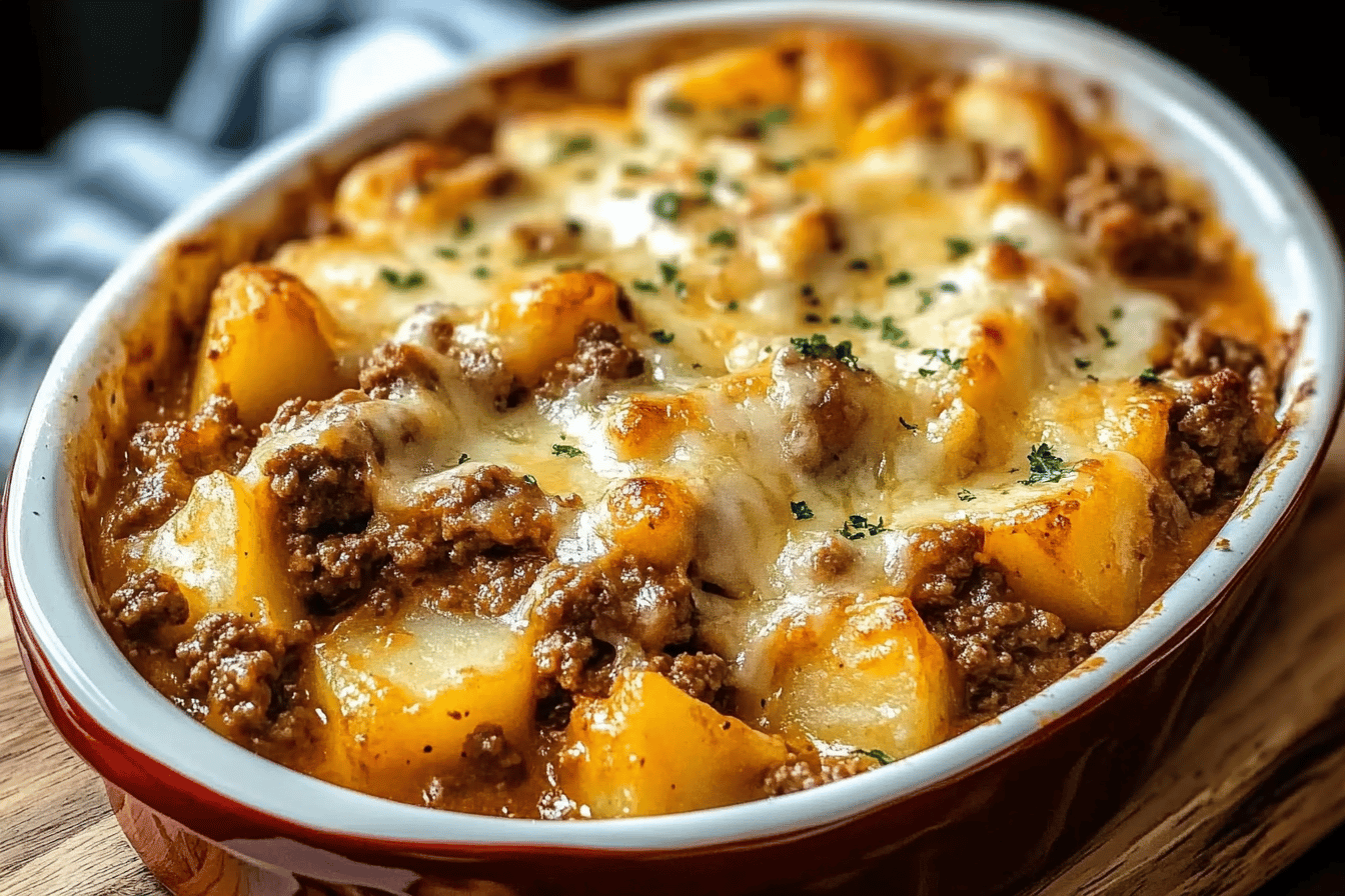 Delicious Hobo Casserole with Ground Beef Recipe
