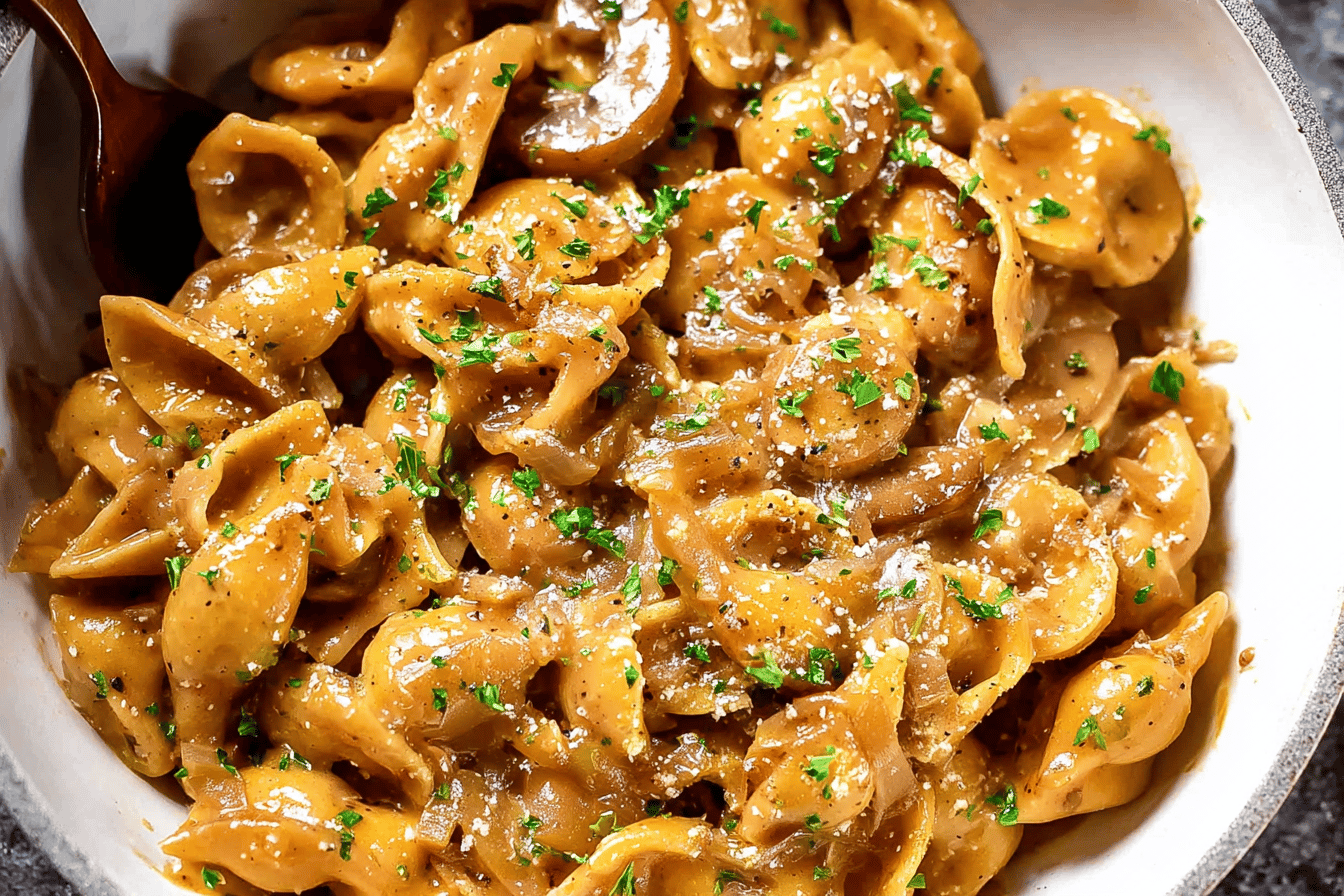 Easy French Onion Pasta