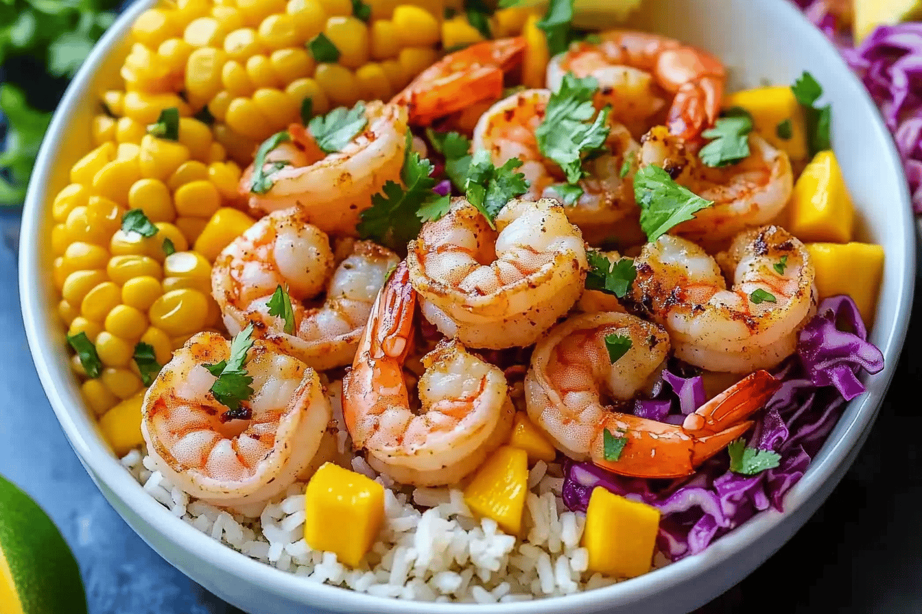 Hawaiian Shrimp Taco Bowl Recipe