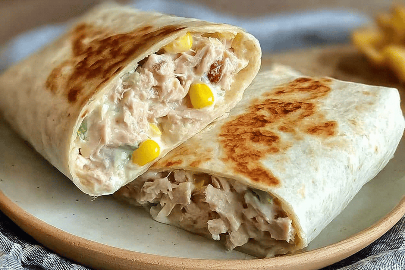 Healthy Tuna Melt Wrap Recipe