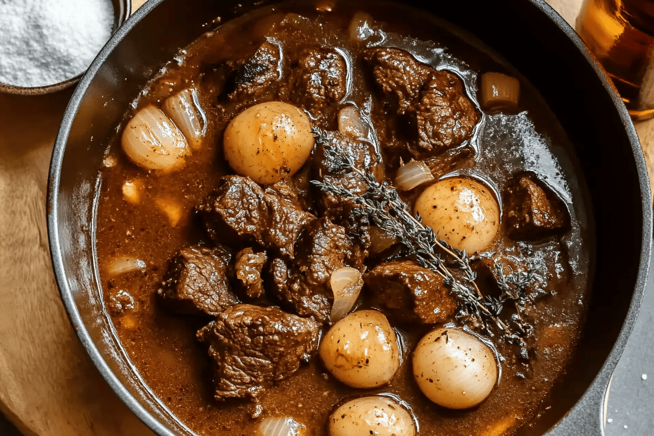 Slow Cooked Beef and Beer Carbonnade Recipe