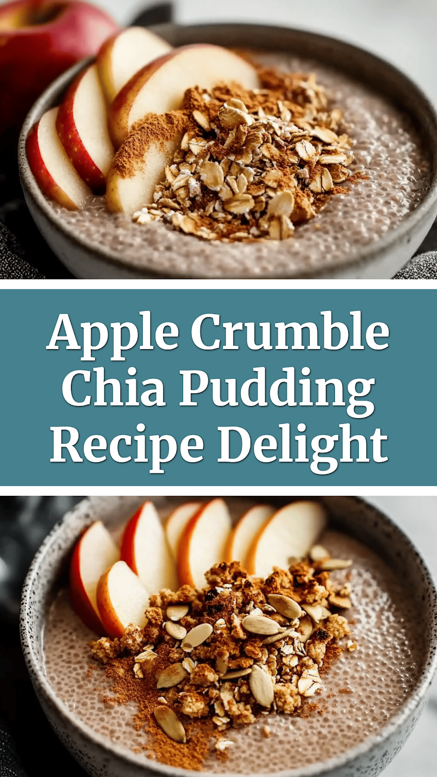 Apple Crumble Chia Pudding Recipe Delight