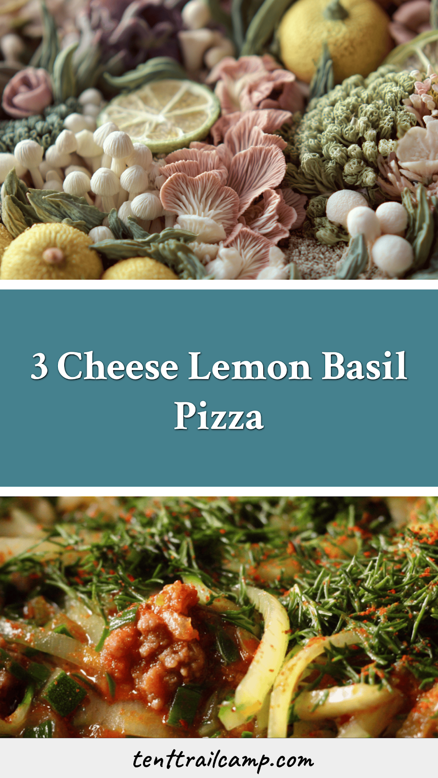 3 Cheese Lemon Basil Pizza