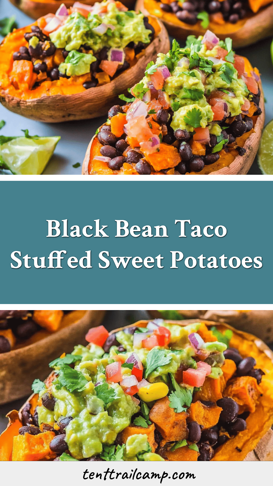 Black Bean Taco Stuffed Sweet Potatoes
