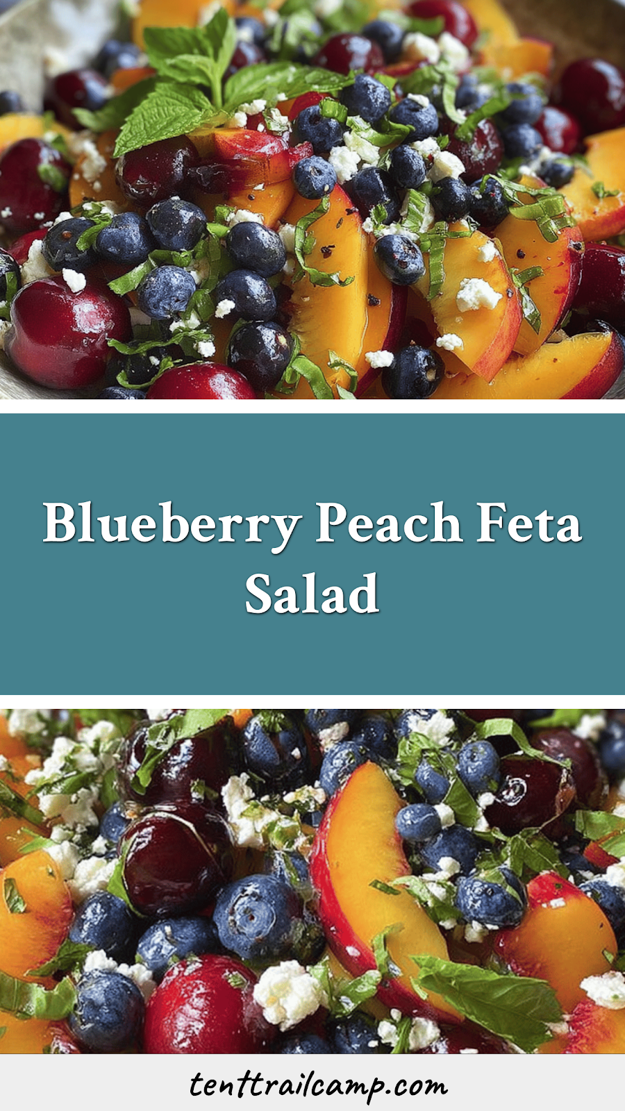 Blueberry Peach Feta Salad
