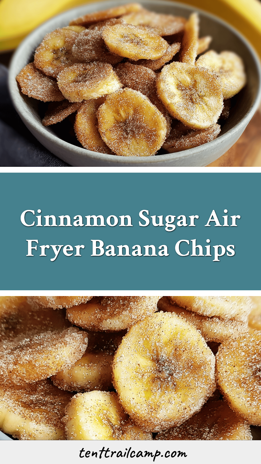 Cinnamon Sugar Air Fryer Banana Chips