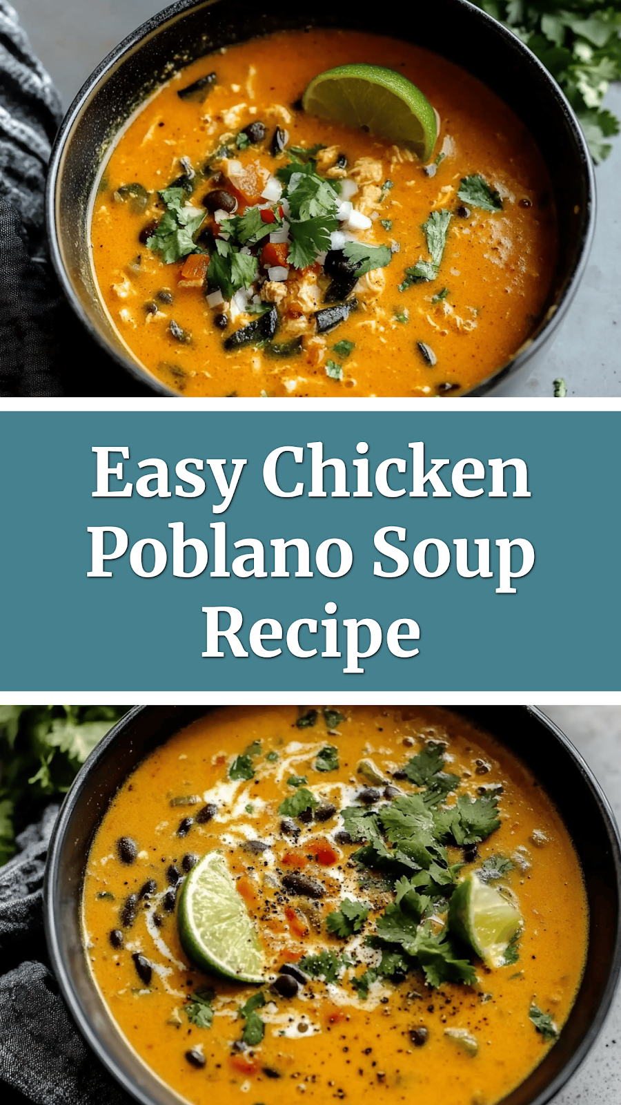 Easy Chicken Poblano Soup Recipe