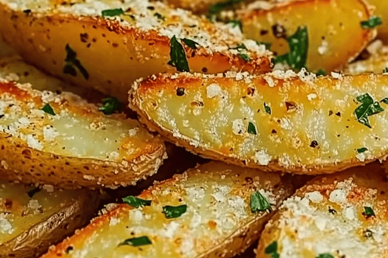 Baked Garlic Parmesan Potato Wedges