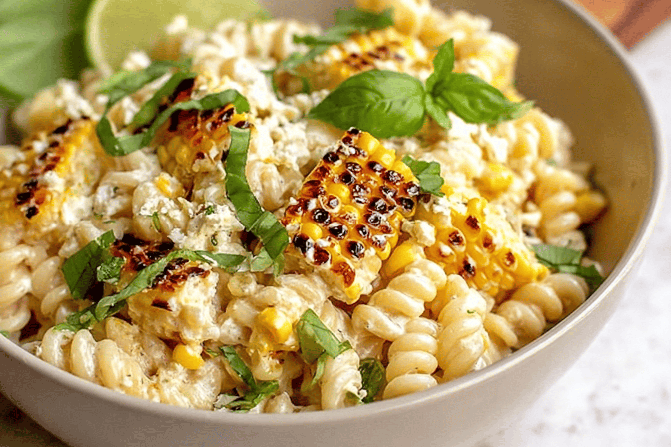 Creamy Street Corn Pasta Salad