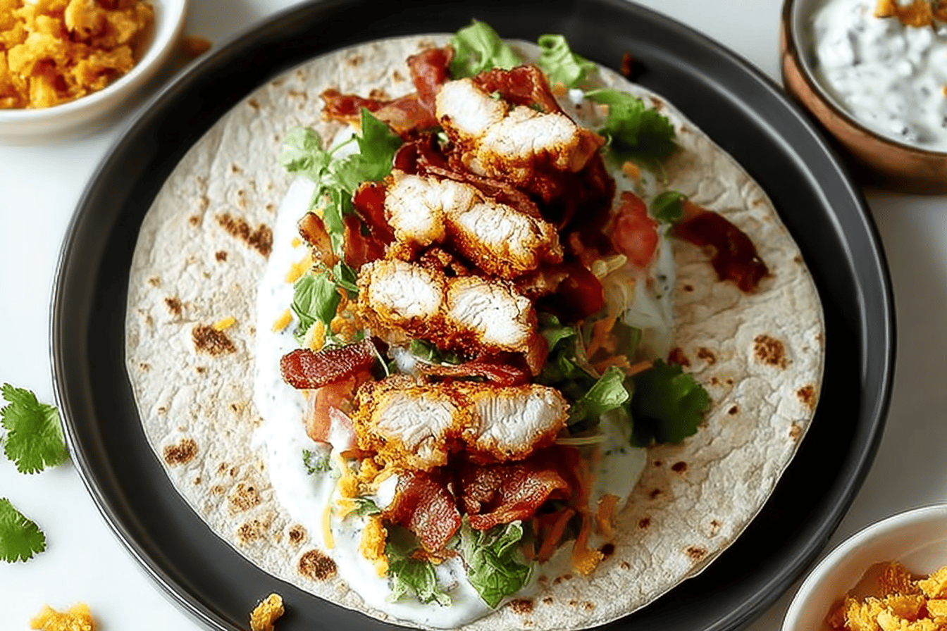 Crispy Chicken Bacon Ranch Wrap