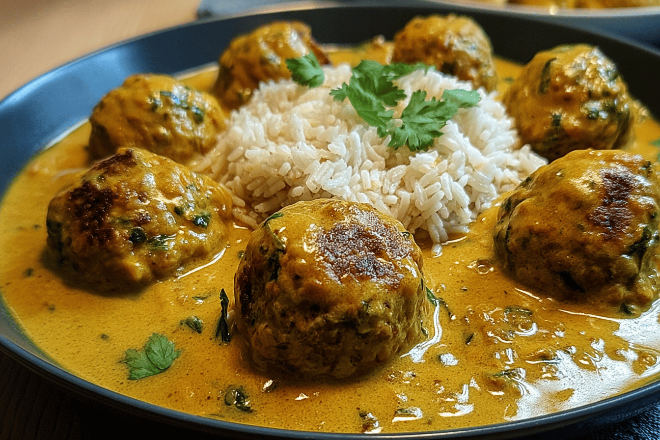 LINSENBÄLLCHEN IN CURRYSAUCE