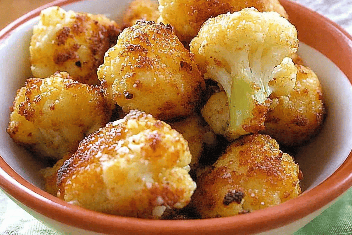 Parmesan Cauliflower Bites
