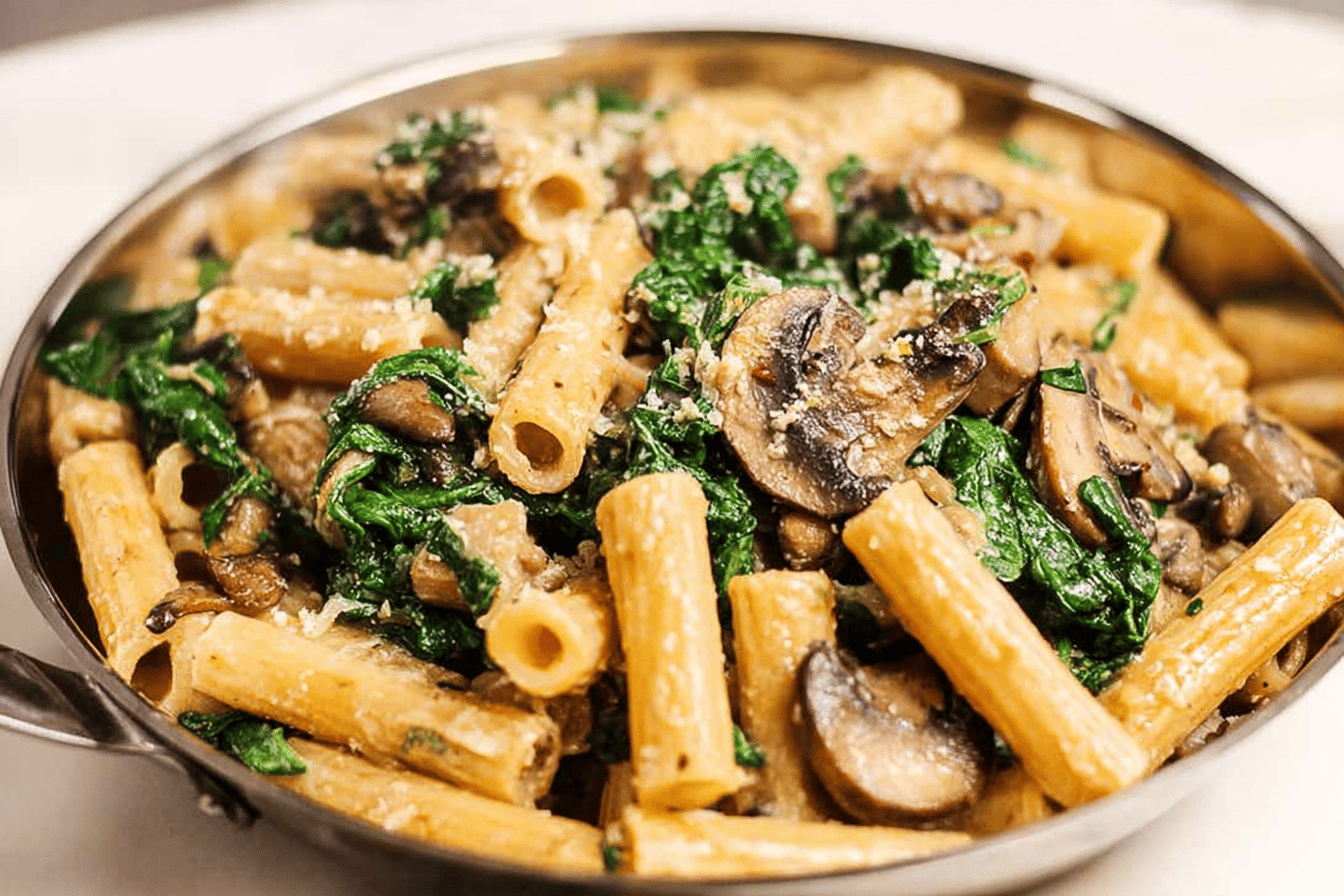 Spinach Mushroom Pasta