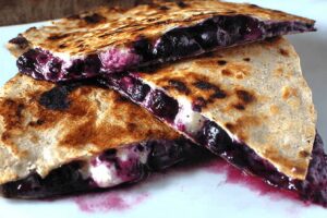 Blueberry Breakfast Quesadilla
