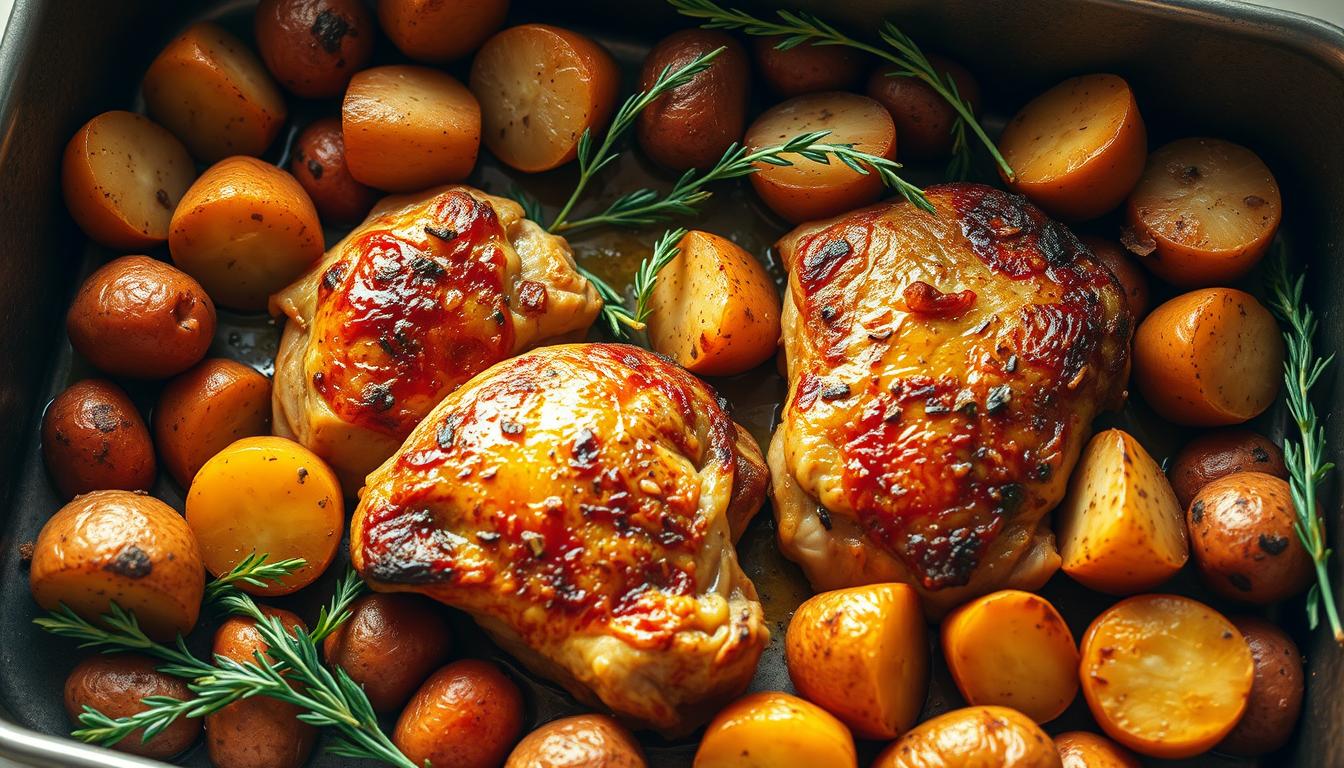 CHICKEN AND POTATOES