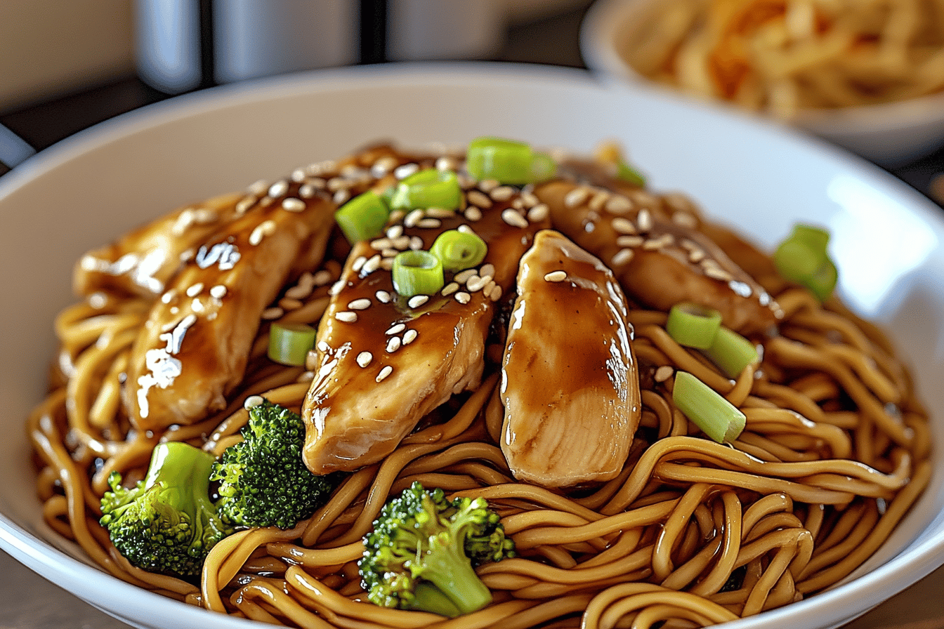 Chicken Teriyaki Noodles Recipe Delight