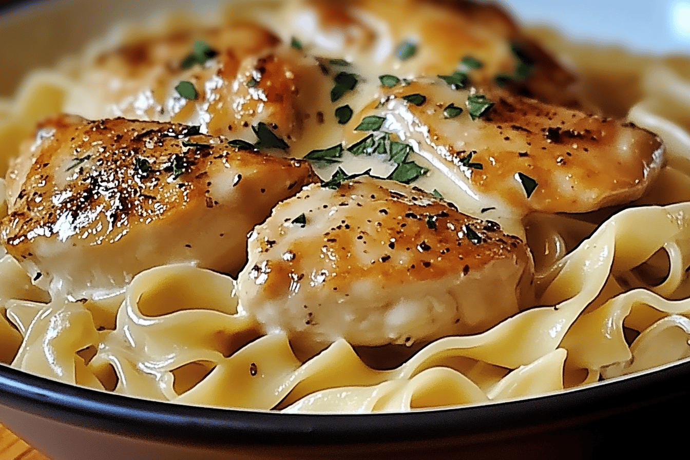 Chicken with Buttered Noodles Recipe