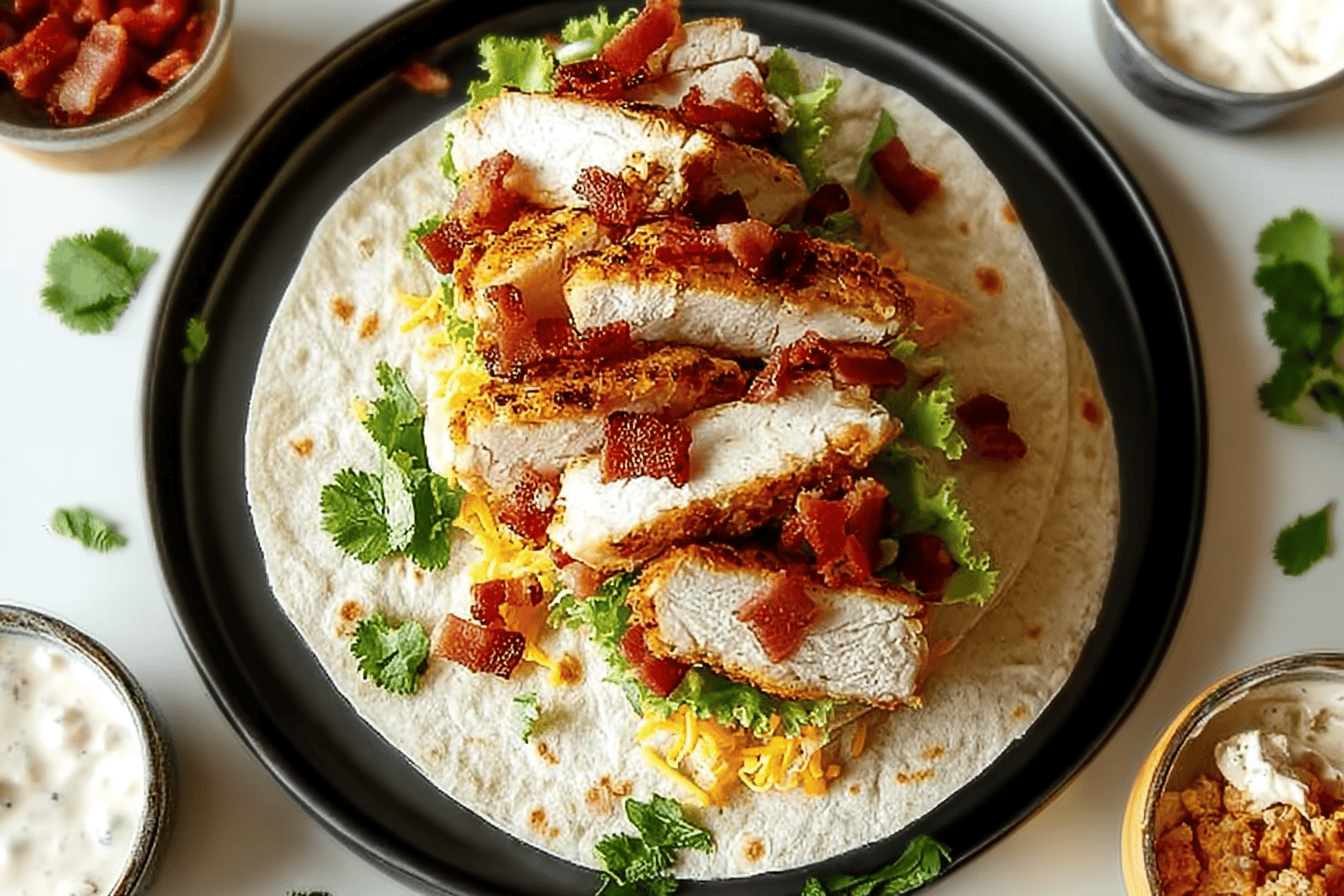 Crispy Chicken Bacon Ranch Wrap