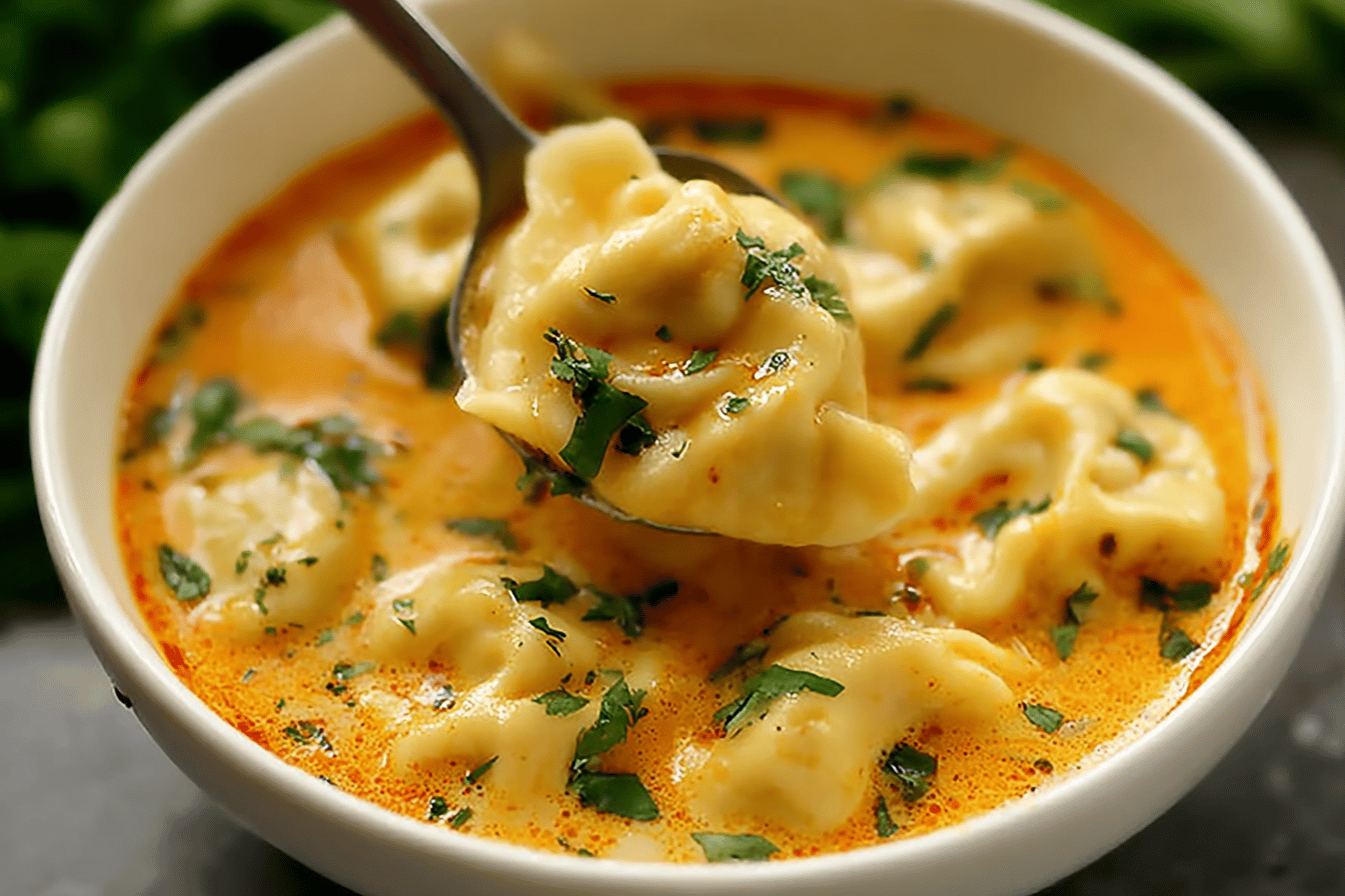 Delicious Curry Dumpling Soup