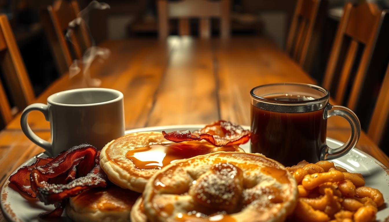 Dinner with Breakfast Foods