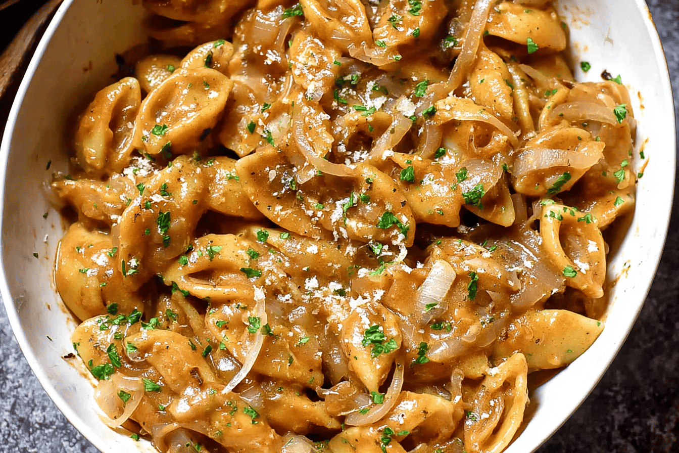 Easy French Onion Pasta