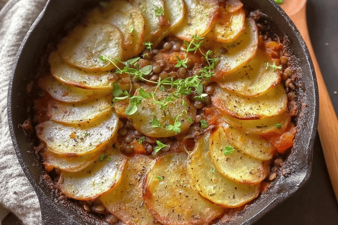 Easy Vegan Hotpot with Lentils
