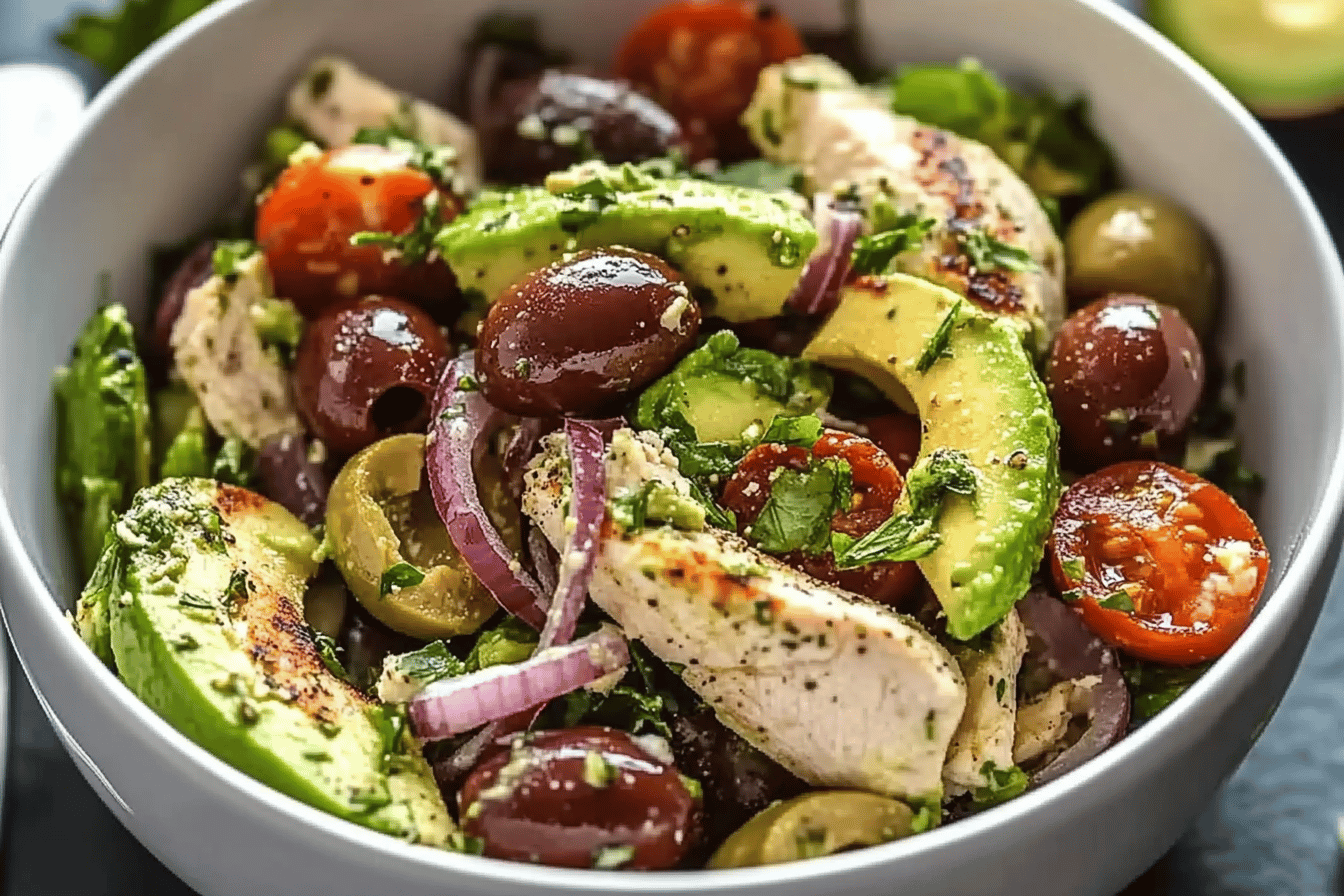 Greek Avocado Chicken Salad Recipe Delight