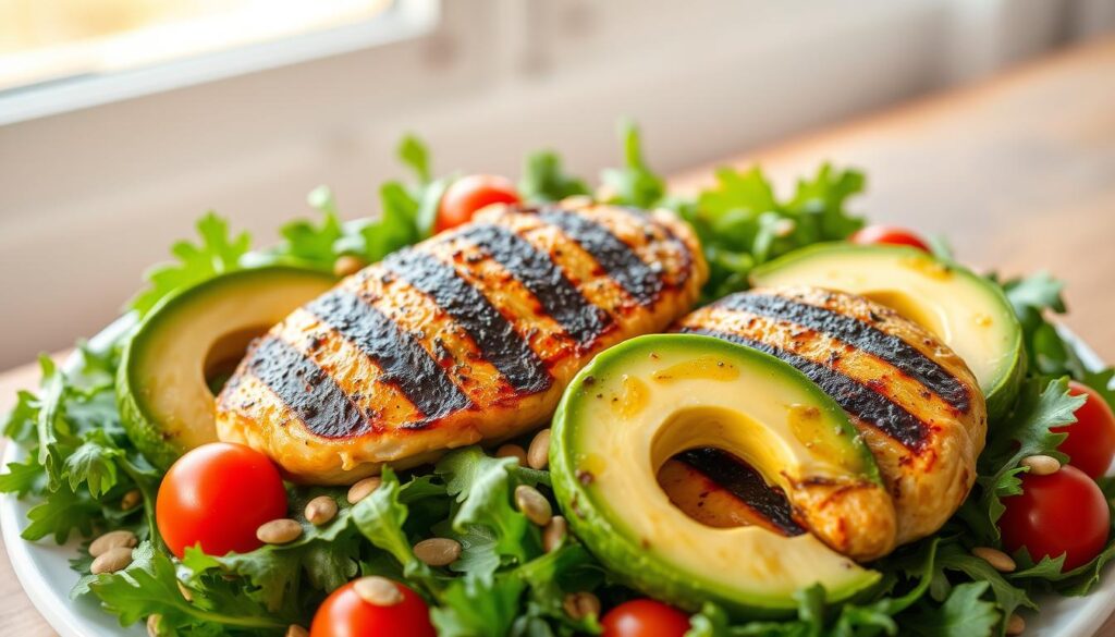 Grilled Chicken & Avocado Salad