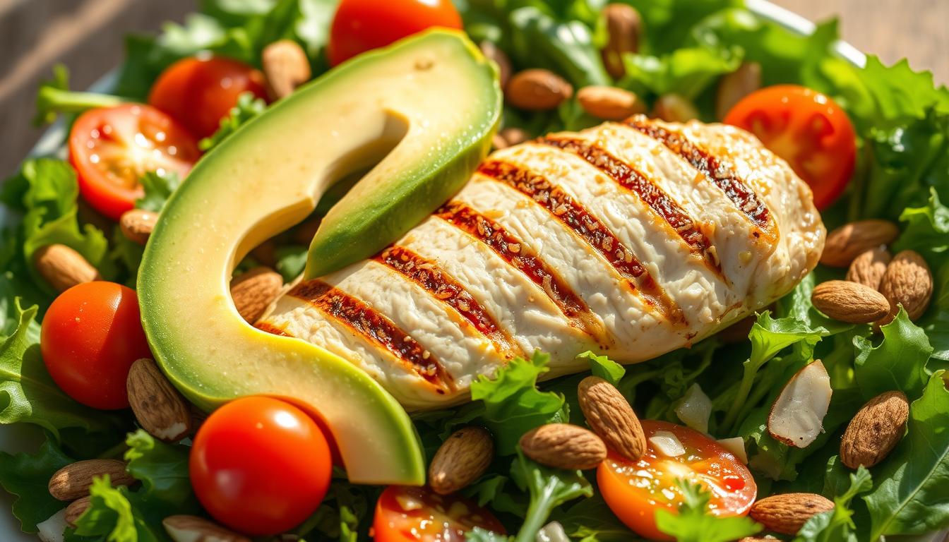 Grilled Chicken & Avocado Salad