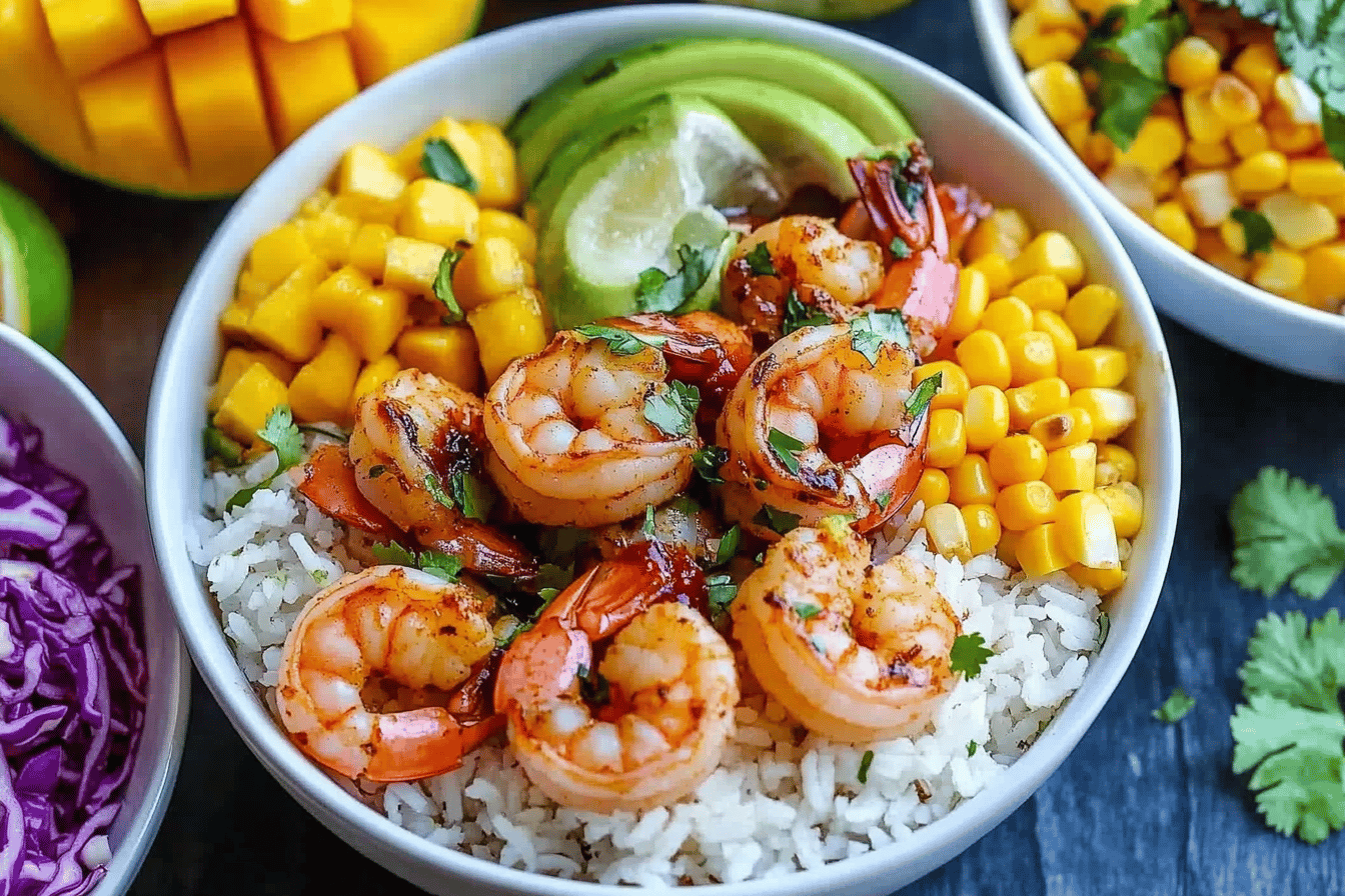 Hawaiian Shrimp Taco Bowl Recipe